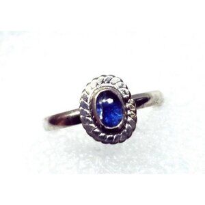 Kyanite crystal ring handmade sterling silver artisan handmade 925 size 9.5